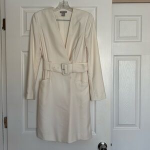 H&M Cream Belted Dress XS